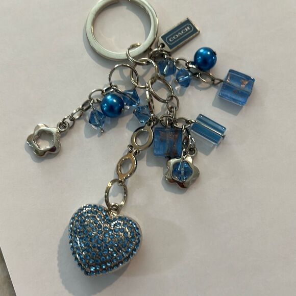 COACH Vintage Blue Keychain - Picture 1 of 3